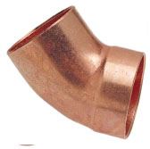 Copper 45 Degree Elbow Fittings For Home Decoration Manufacturer in India