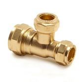Medical Gas Copper Fittings Reducing Tee Manufacturer in India